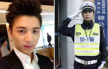  宁波现高颜值交警  网友:比得过明星 拼得过草根