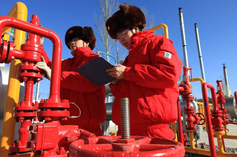 長慶油田採氣一廠歷年累計生産天然氣