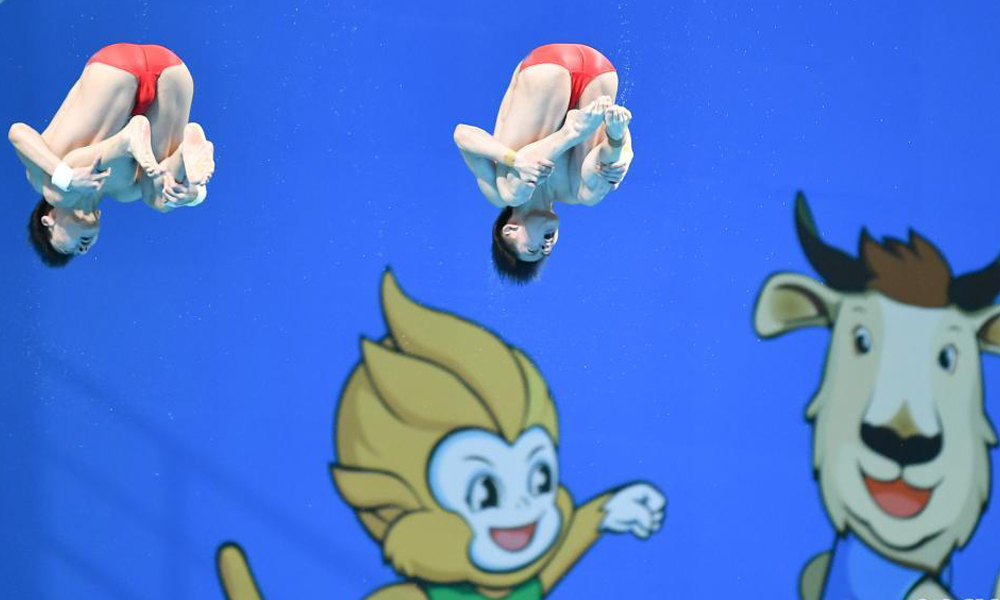 跳水——男子团体赛：双人10米跳台赛况