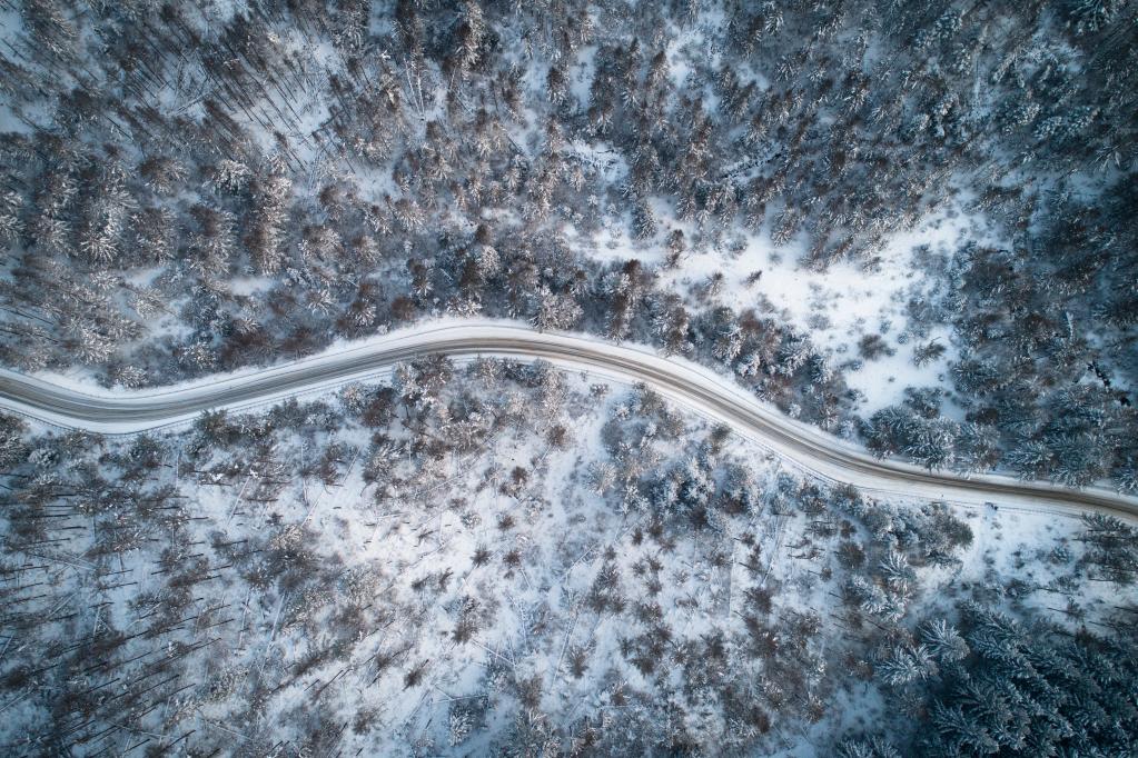 陜西寧陜：雪後風光